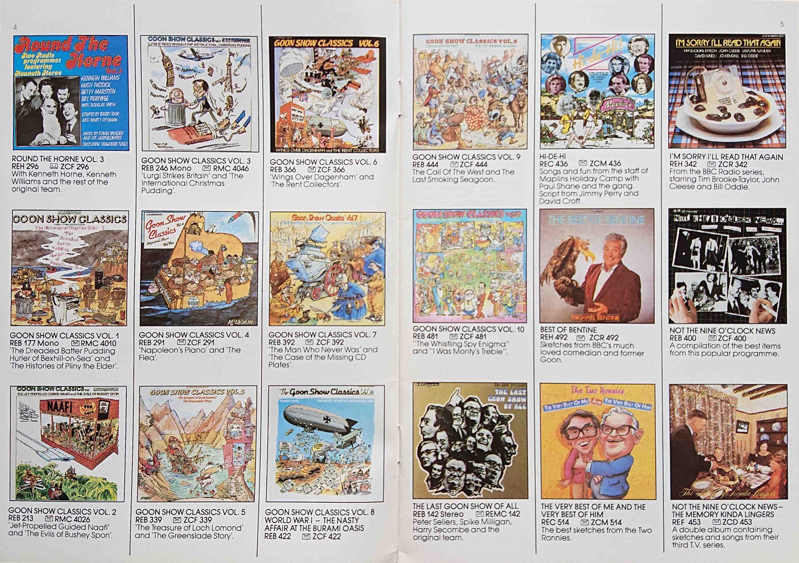 Other pages of catalogue BBC Records catalogue 1984